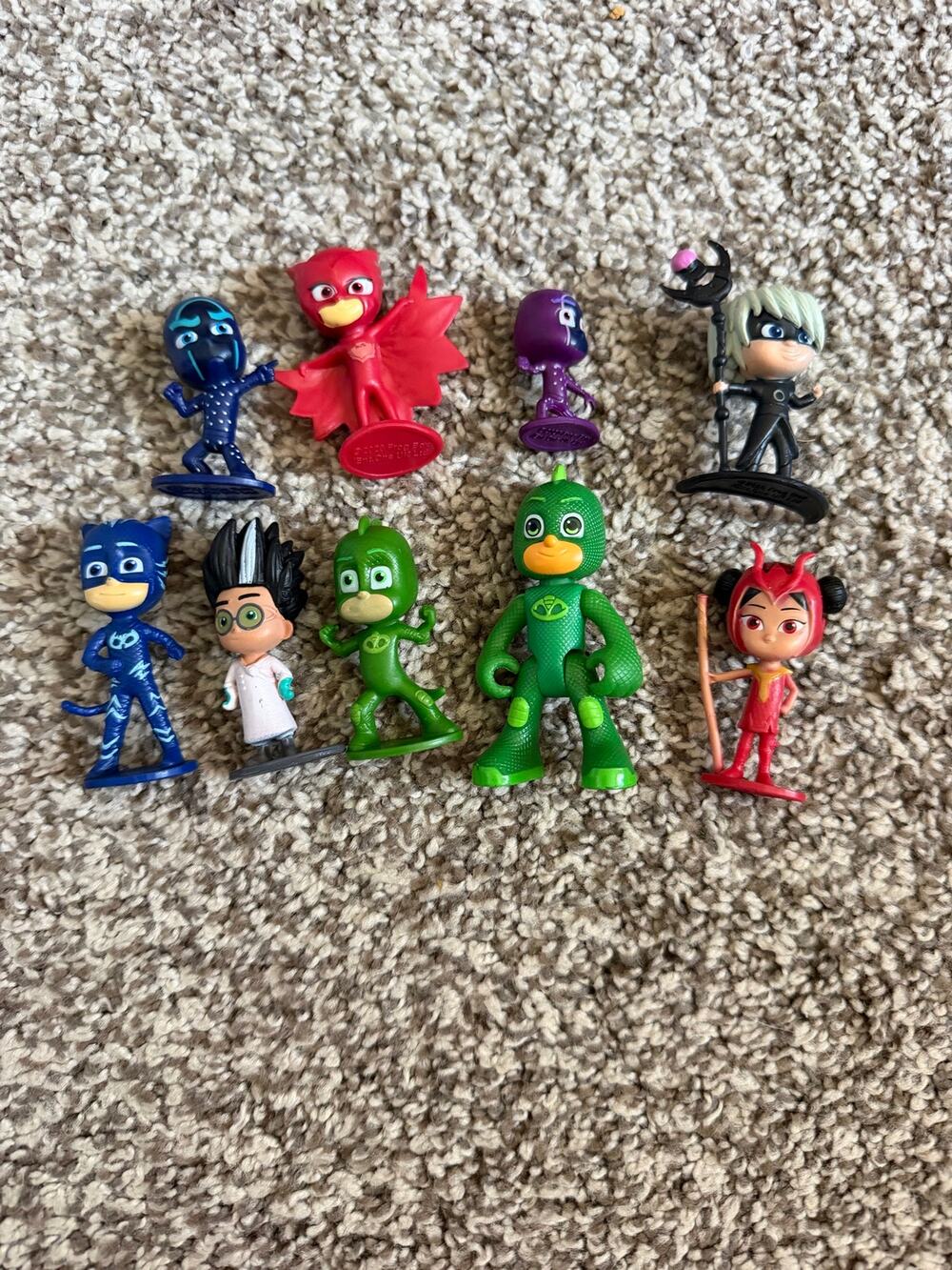 PJ Masks Figure Lot of 9 Catboy Owlette Gekko Romeo Luna Girl An Yu Night Ninja